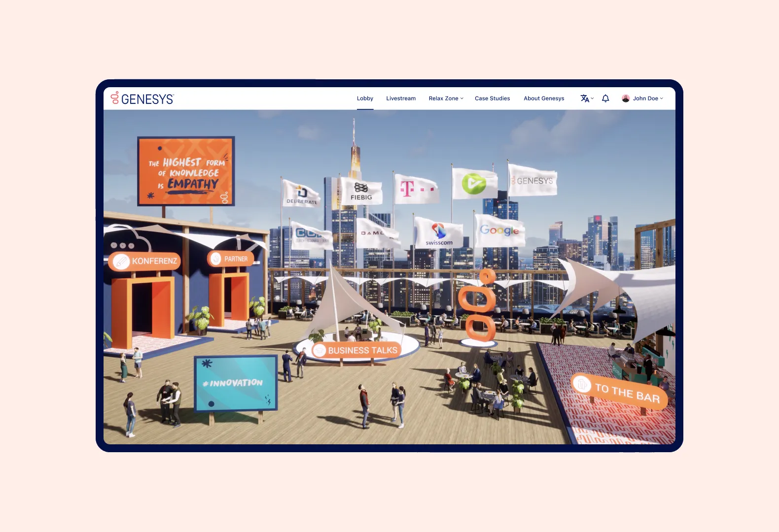 Genesys EMEA G-Summits virtual conference in Happenee