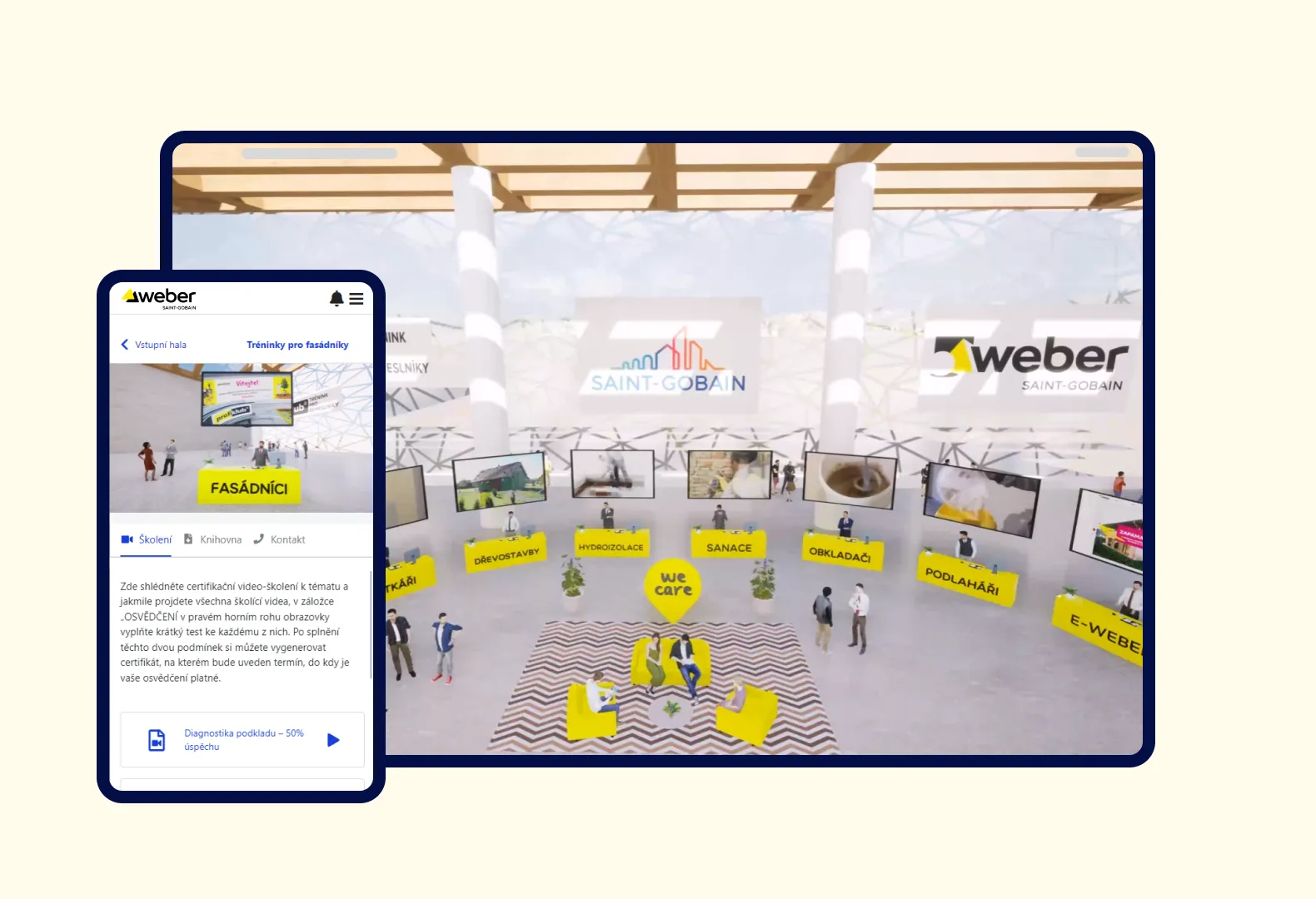 Weber Saint-Gobain educational platform built on Happenee